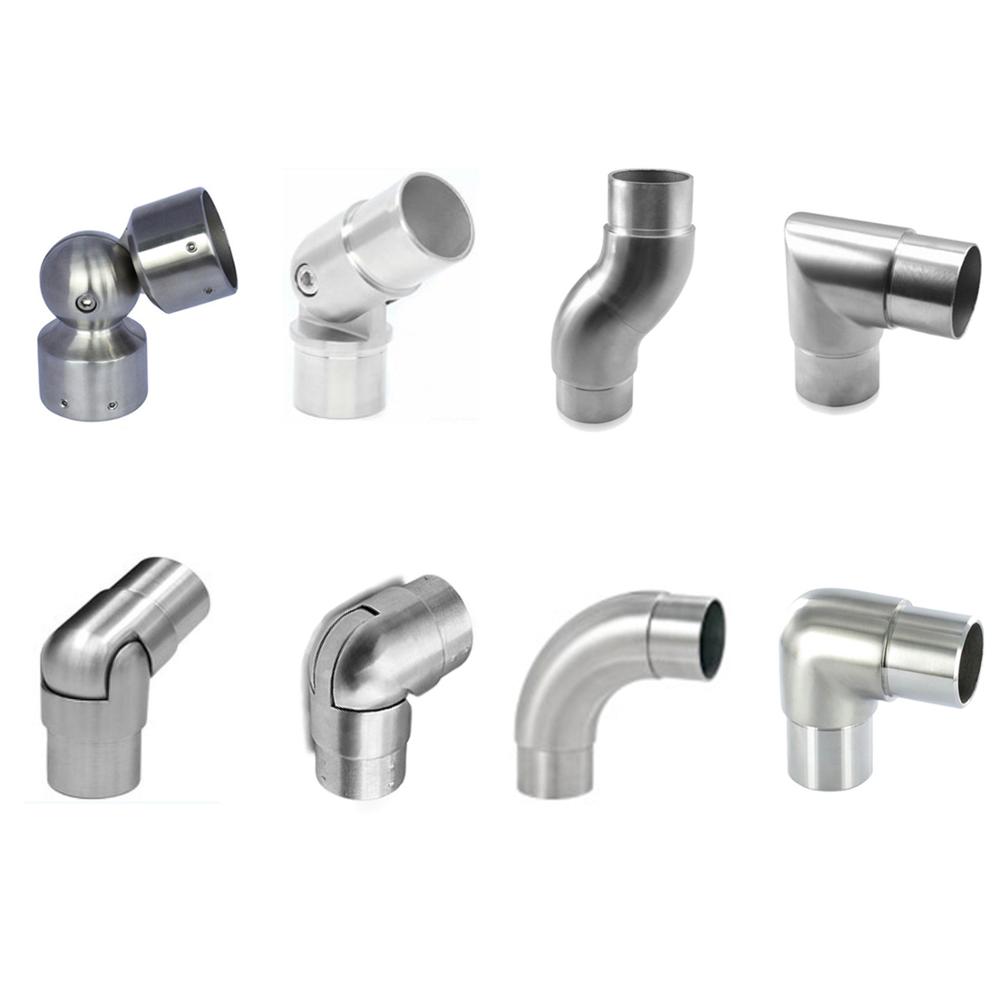 316 Inox Stair Handrail Accessories 304 Stainless Steel Railing Fitting System